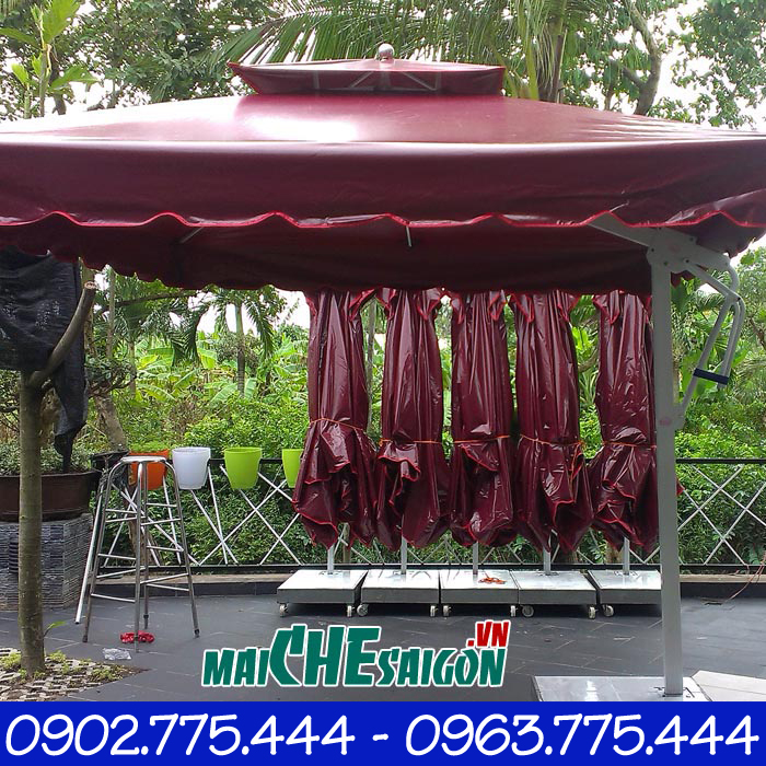 Dù vuông lệch tâm cho resort, khách sạn