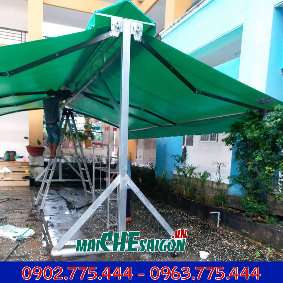 Lắp đặt mái che tỉnh Long An ở đâu giá rẻ mà chất lượng