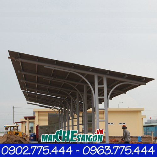 Mái tôn nhà gửi xe cho trường cao đẳng, đại học