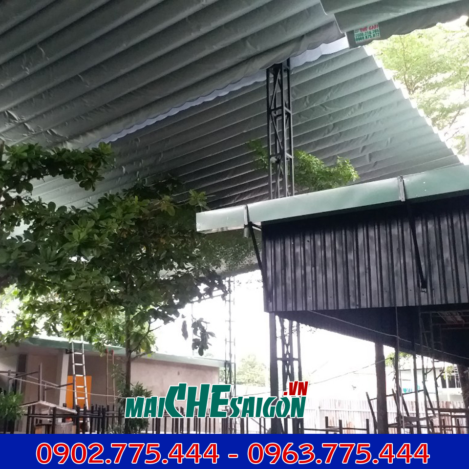 Báo giá lắp đặt Mái xếp di động Cần Thơ bảo hành dài hạn