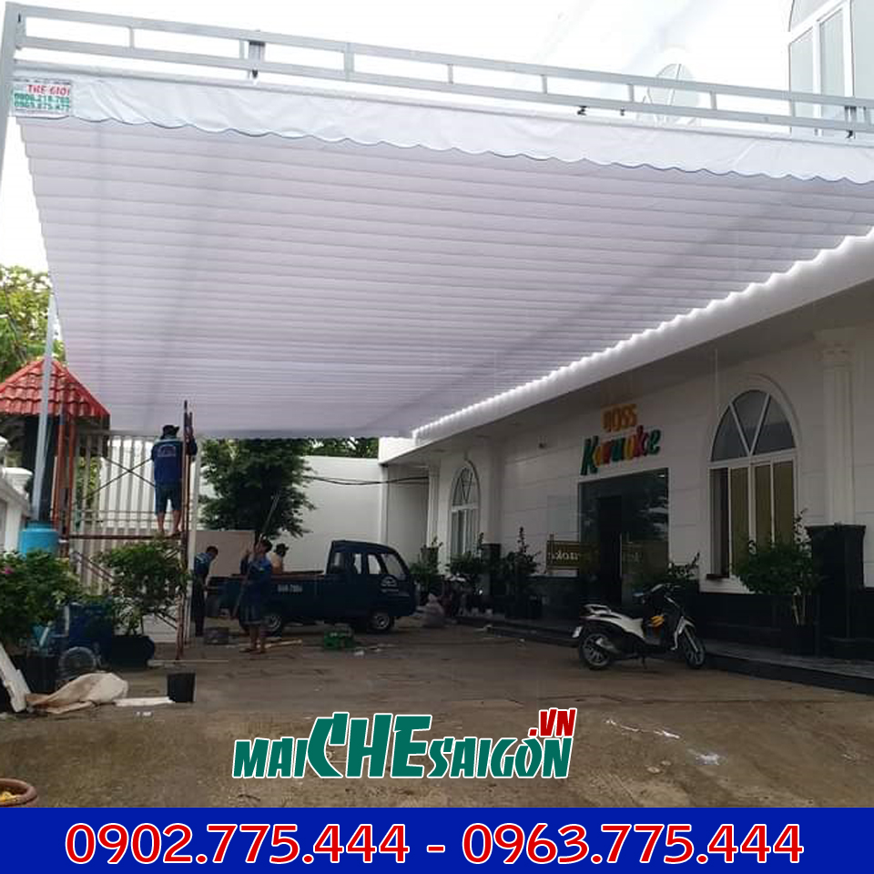 Lắp đặt mái xếp tỉnh Tiền Giang được khách hàng đánh giá cao