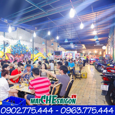 Thiết kế Mái xếp quán nhậu tại Gò Vấp