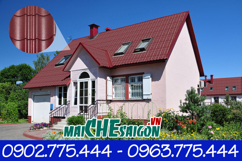 Mái tôn giả ngói mang phong cách Phương Tây